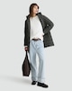 image 1 of F&F Quilted Shower Resistant Coat in Khaki