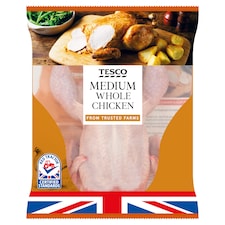 Tesco British Medium Whole Chicken 1.2kg-1.5kg