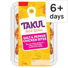 Takul Halal Kitchen Salt & Pepper Chicken Bites 130g