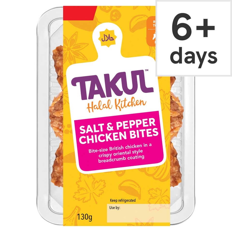 Takul Halal Kitchen Salt & Pepper Chicken Bites 130g