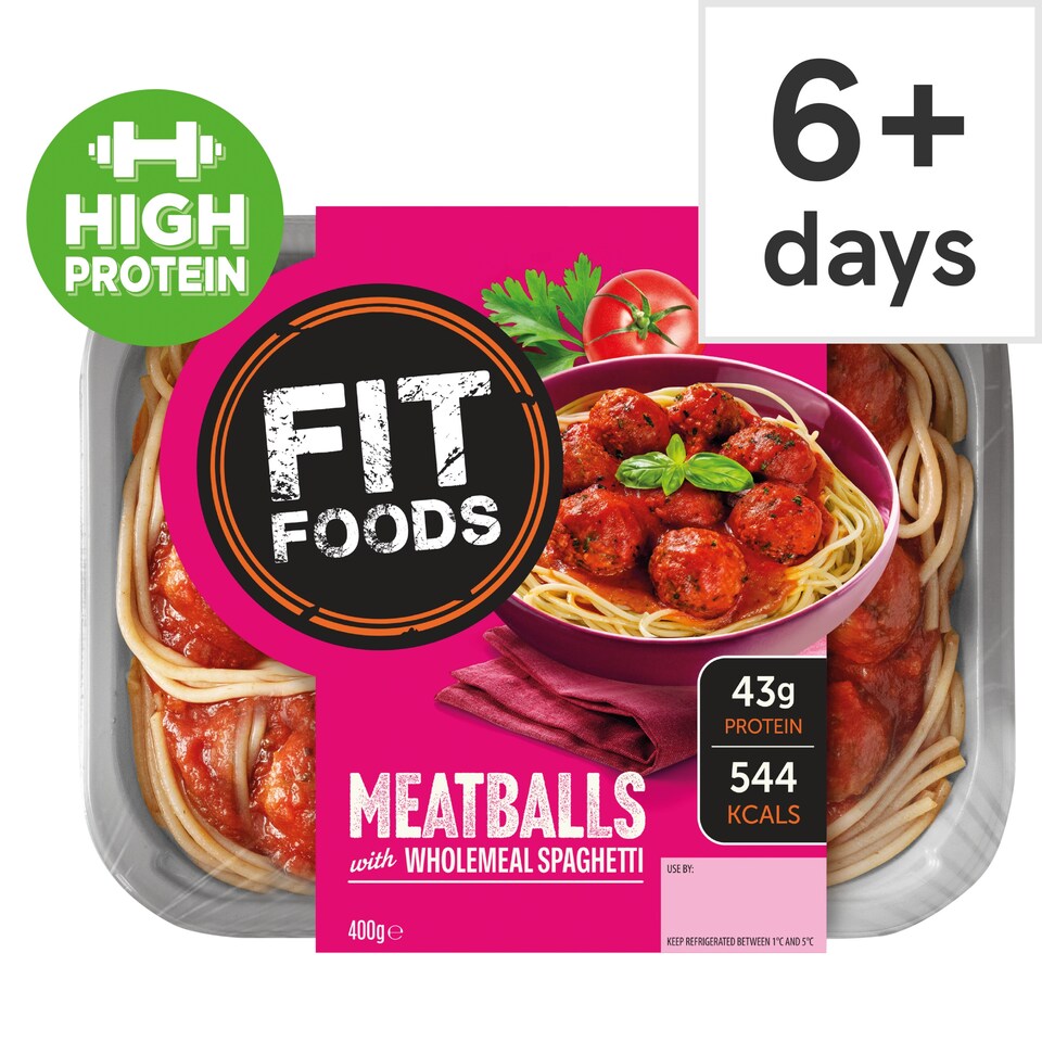 Fit Foods Meatballs with Wholemeal Spaghetti 400g