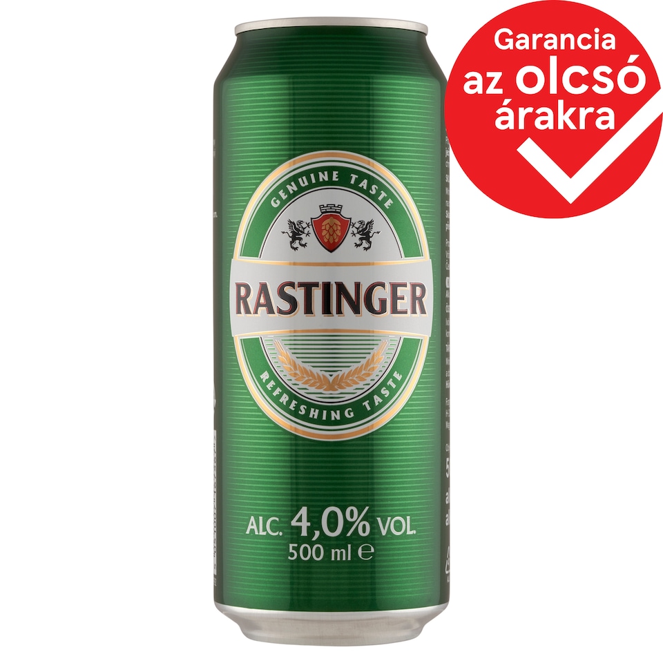 Rastinger világos sör 4% 500 ml