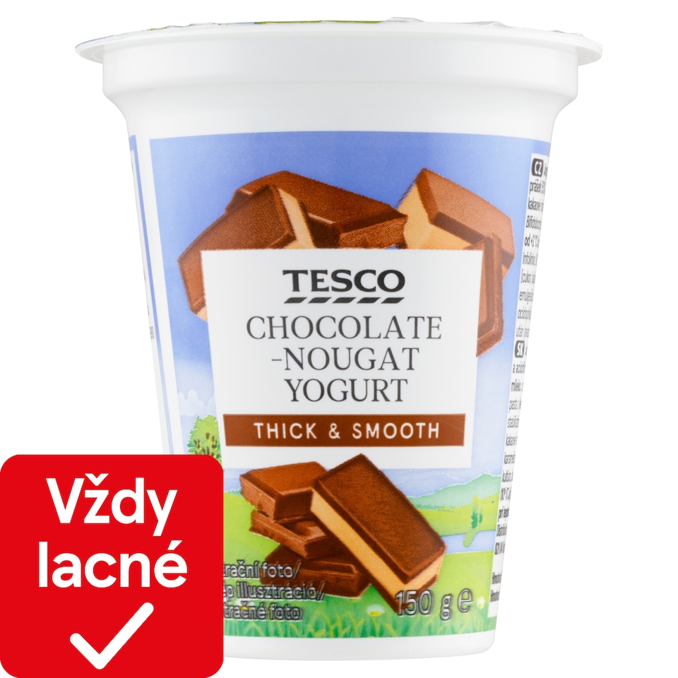 Tesco Jogurt čokoládovo-nugátový 150 g