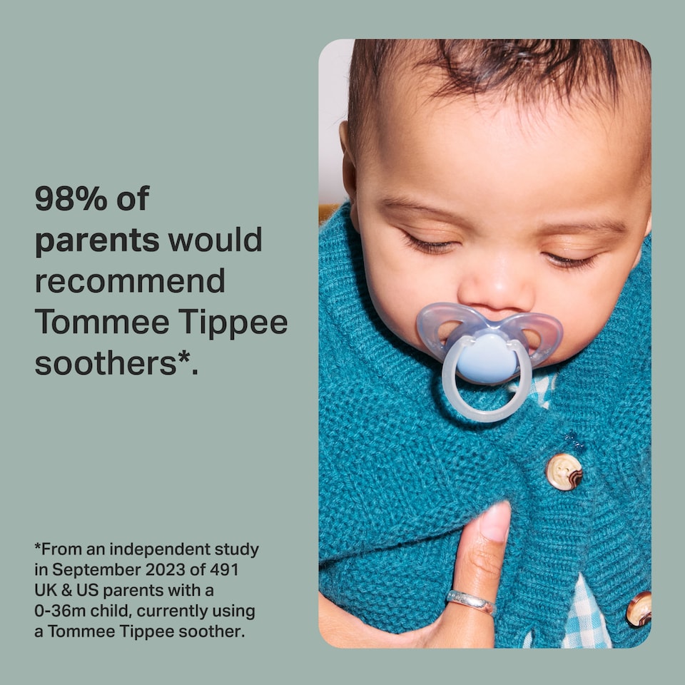 image 1 of Tommee Tippee Night Time Soothers, 18-36m, Pack of 2