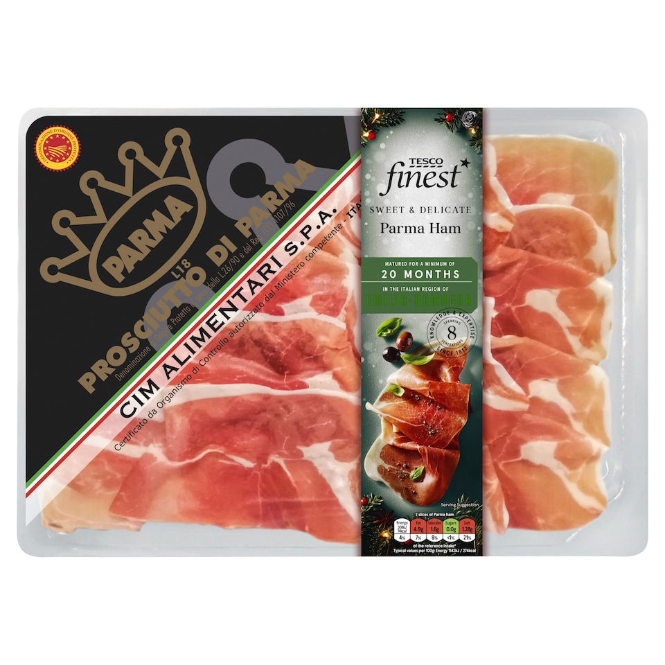 image 1 of Tesco Finest 20 Month Matured Parma Ham 135G