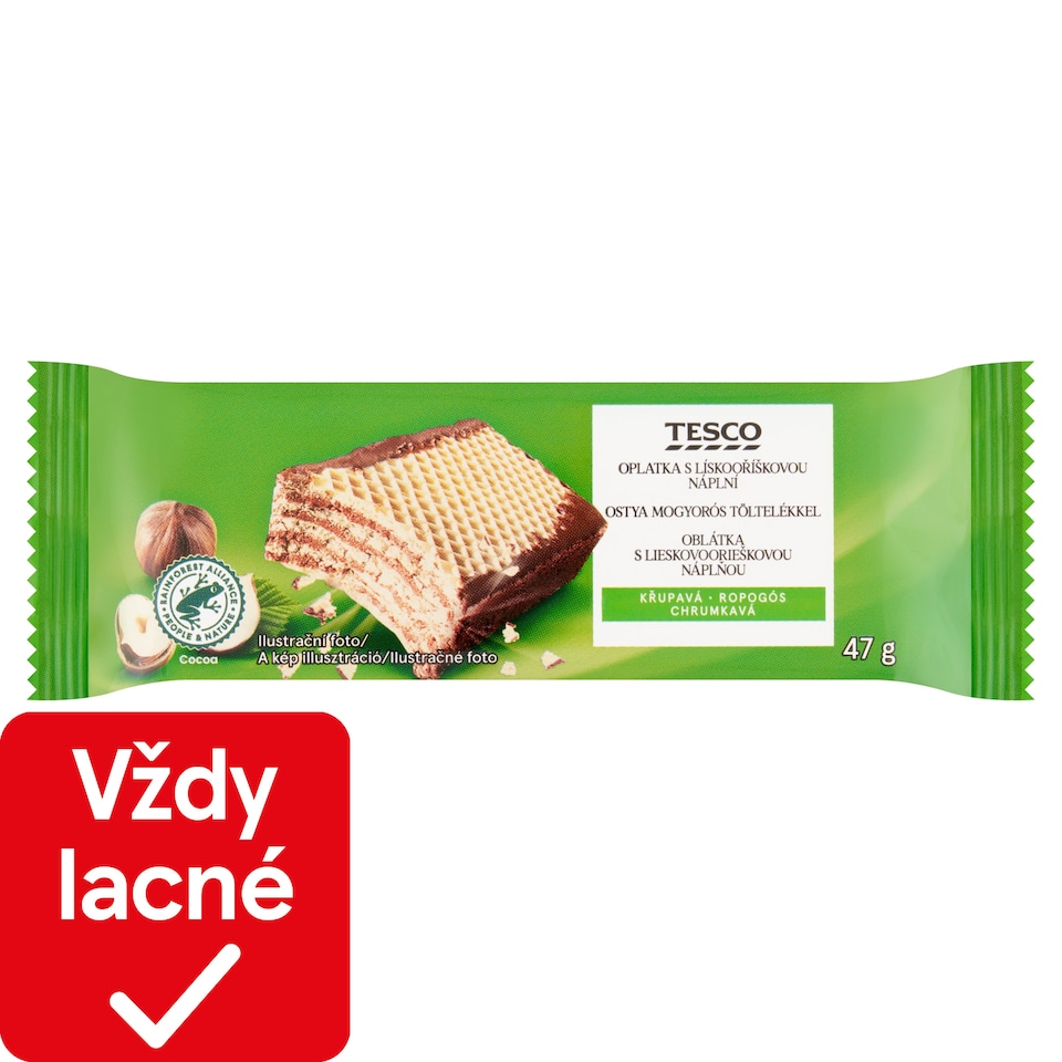 Tesco Wafer with Hazelnut Filling 47 g