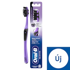 ORAL-B PRO-3DWHITE CHARCOAL Manual Toothbrush – Deep Clean & Whitening – Medium Bristles, 1
