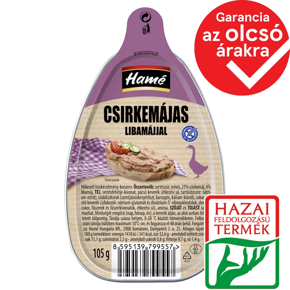 Hamé Chicken Liver Pate with Goose Liver 105 g