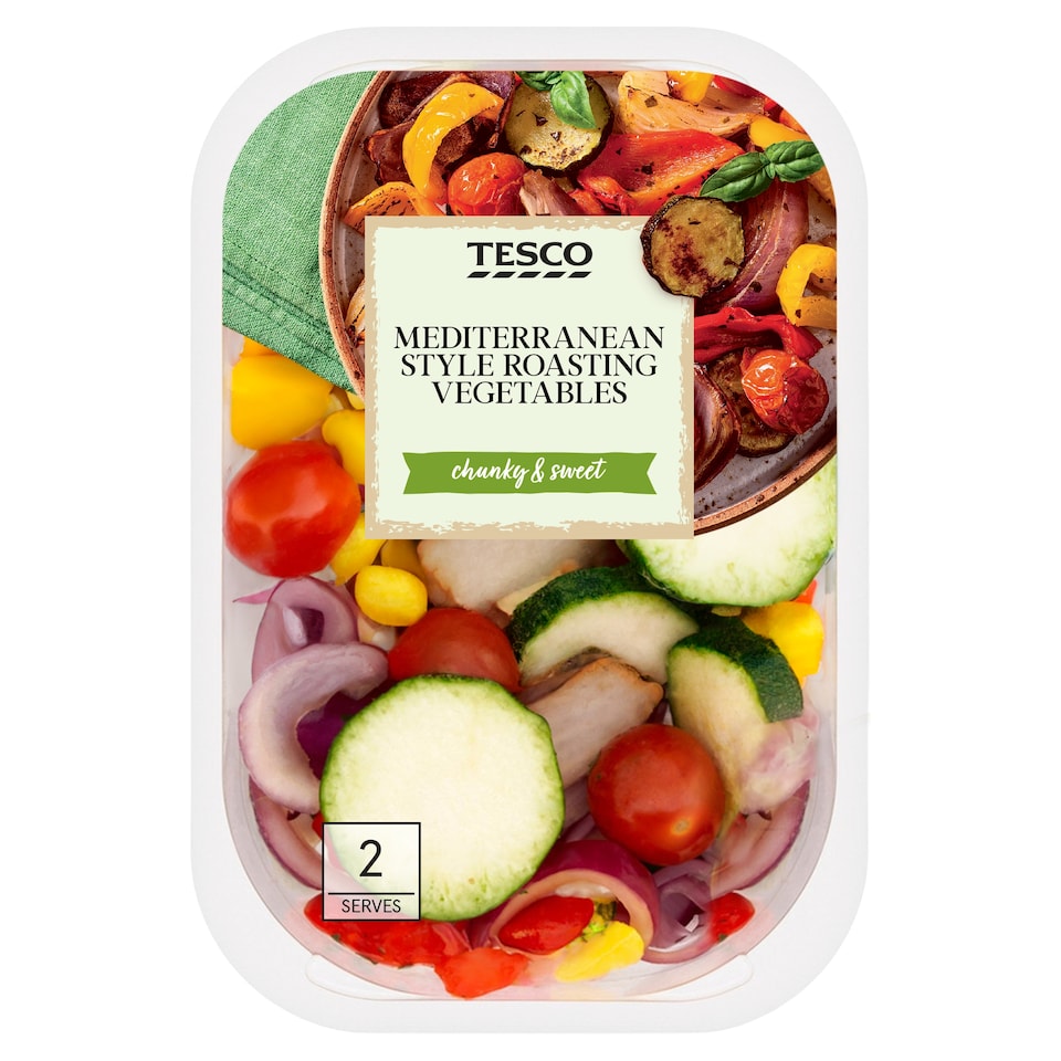 Tesco Mediterranean Style Roasting Vegetables 400g