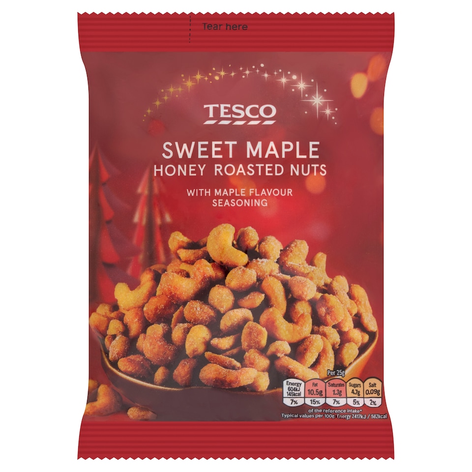 Tesco Maple Honey Roasted Nuts 350G