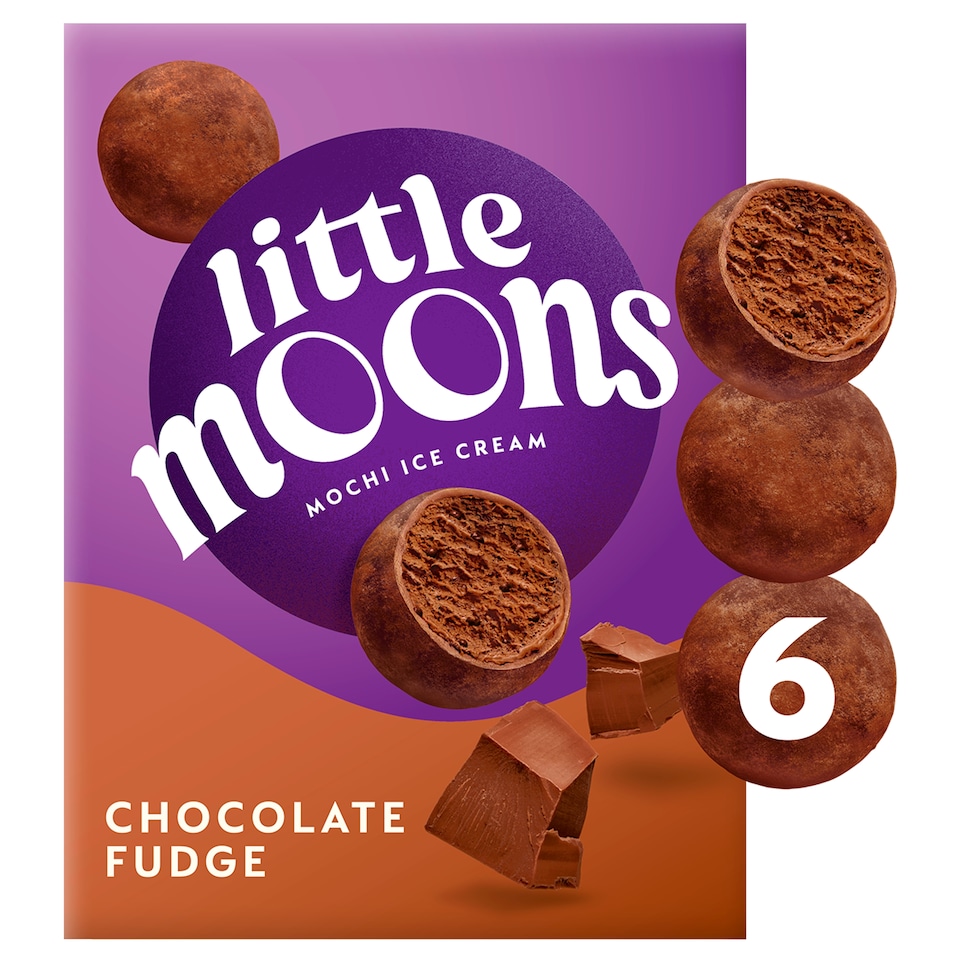 image 1 of Little Moons Chocolate Fudge Mochi Ice Cream 6 x 30g