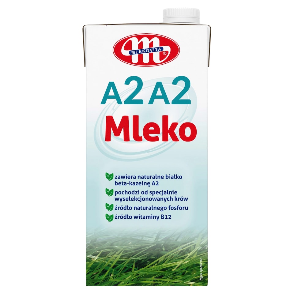 Mlekovita Mlieko UHT Prírodné A2A2 1 l