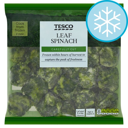 Tesco Leaf Spinach 900G Tesco Groceries