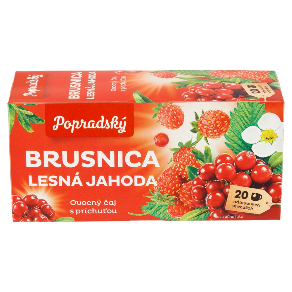 obrázok 1 z Popradský Brusnica lesná jahoda ovocný čaj 40 g