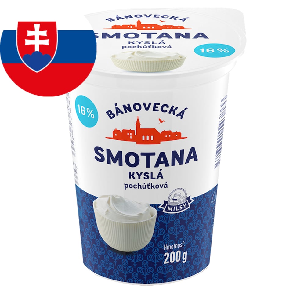 Milsy Sour Cream Delicatessen 16% 200 g