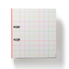 Paperchase Neon Grid Lever Arch File