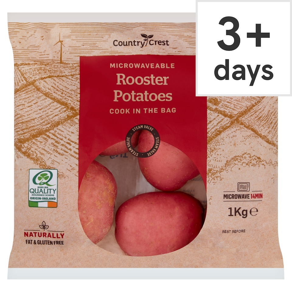 Cntry Crest Rooster Potatoes Microwavable 1Kg