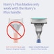 image 6 of Harry's Plus Razor and 5 Blade Tide Set