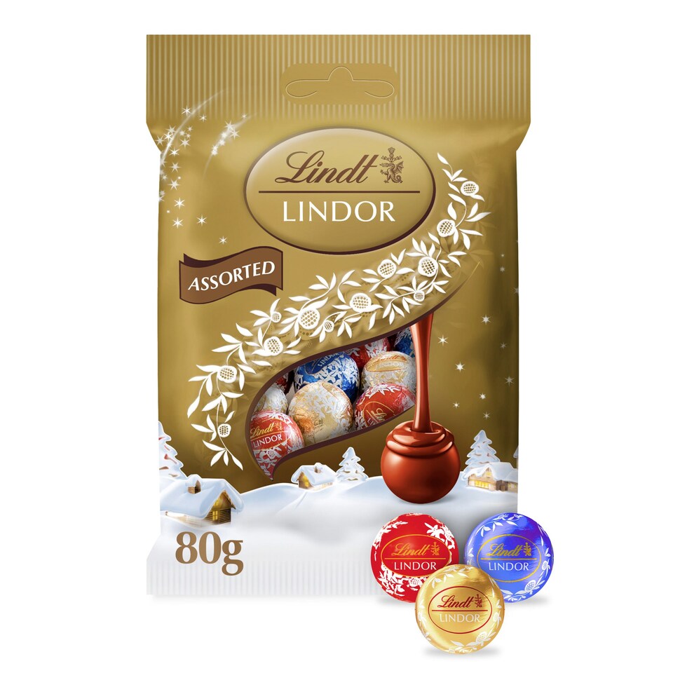 Lindt LINDOR Assorted Mini Truffles 80g Tesco Groceries