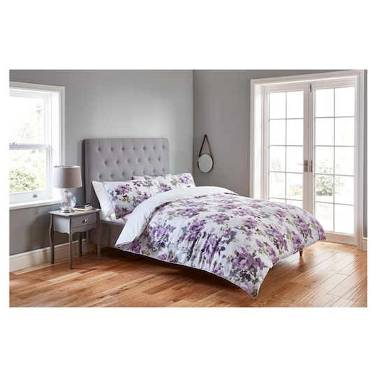Fox Ivy Painted Fl Duvet Set Double Tesco Groceries Fox Ivy Painted Fl Duvet Set, Double Bedding Tesco