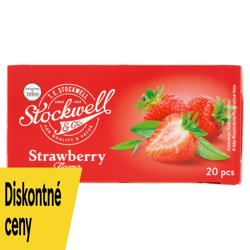 Stockwell & Co. Ovocný čaj s jahodovou príchuťou 20 x 2 g (40 g)