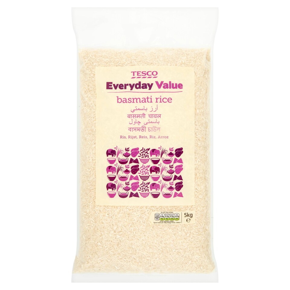 Tesco Every Day Value Basmati Rice 5Kg