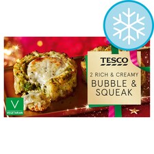 Tesco 2 Bubble & Squeak with Blue Cheese Melts 280g