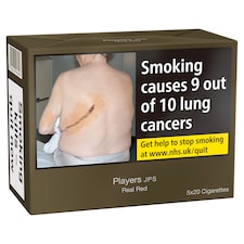 Players Real Red Cigarettes 5X20