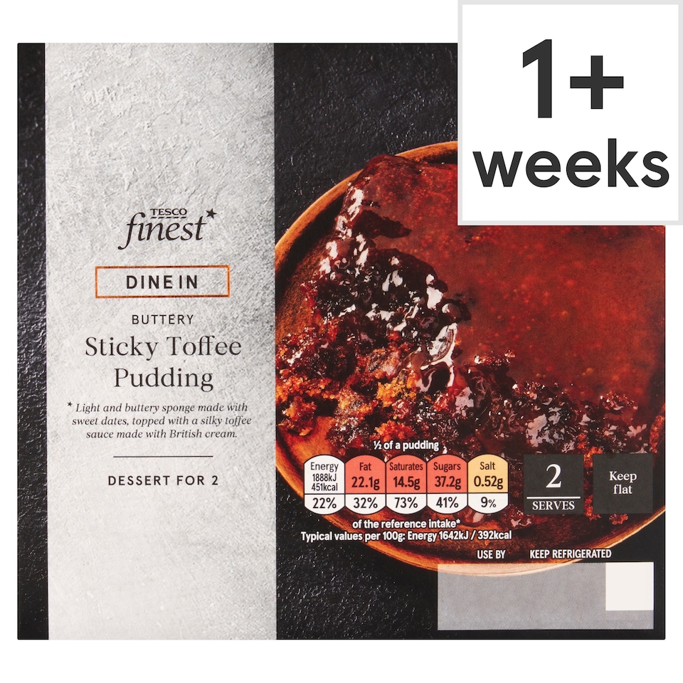Tesco Finest Sticky Toffee Pudding Meal Deal 230g