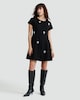 image 1 of The F&F Edit Diamanté Embellished Fit and Flare Dress in Black
