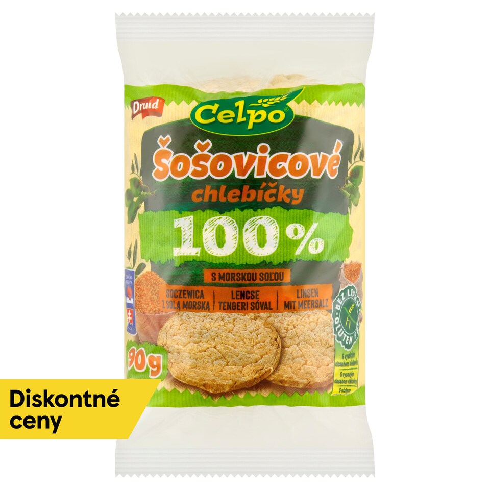 image 1 of Druid Celpo Lentil Sandwiches with Sea Salt 90 g