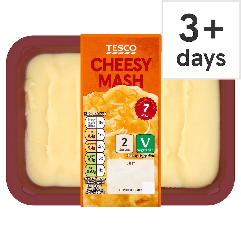 Tesco Cheddar Mash 450G