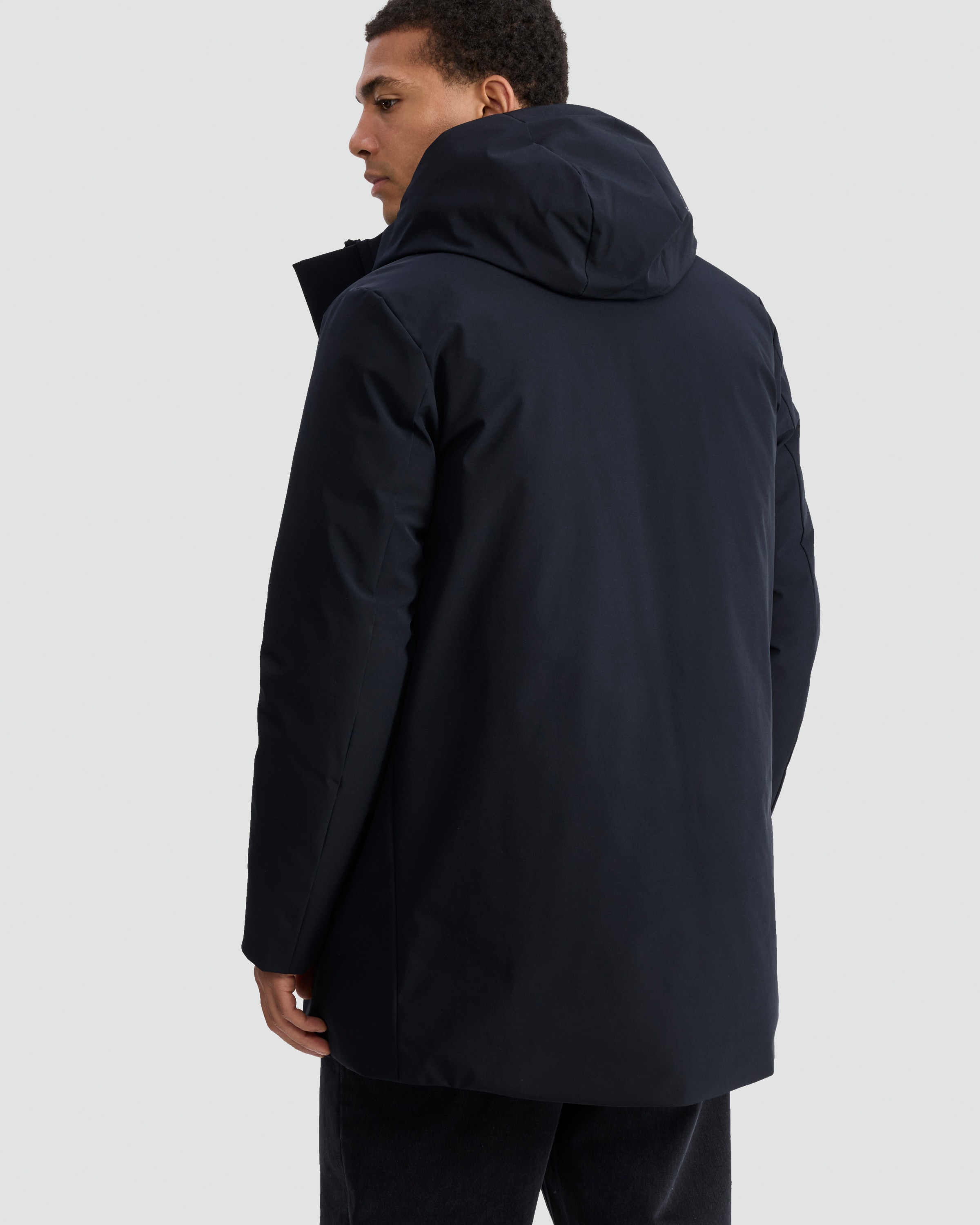 f&f blue waterproof peached parka jacket