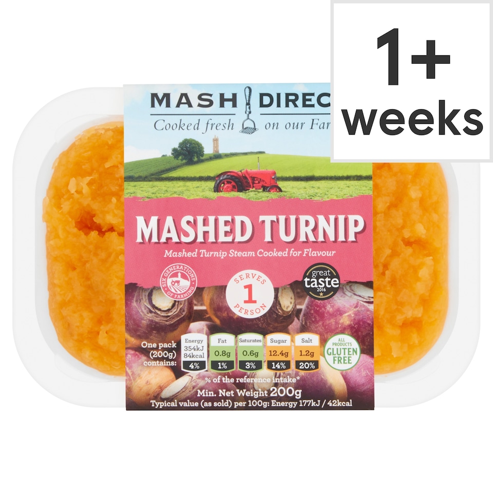 Mash Direct Mashed Turnip For One 200G
