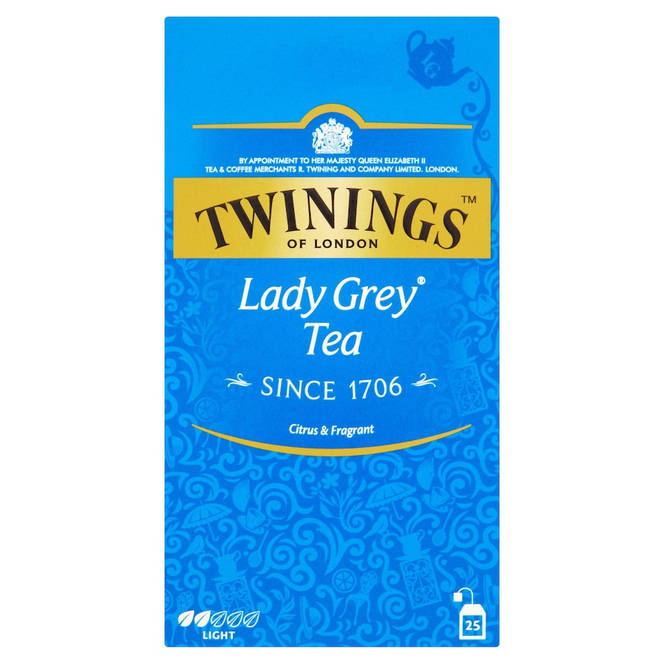 Twinings Lady Grey černý čaj ochucený aromatizovaný 25 x 2g