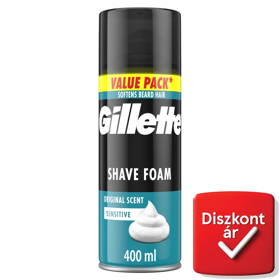 Gillette Classic Sensitive Borotvahab, Érzékeny Bőrre, 400 ml  1. kép