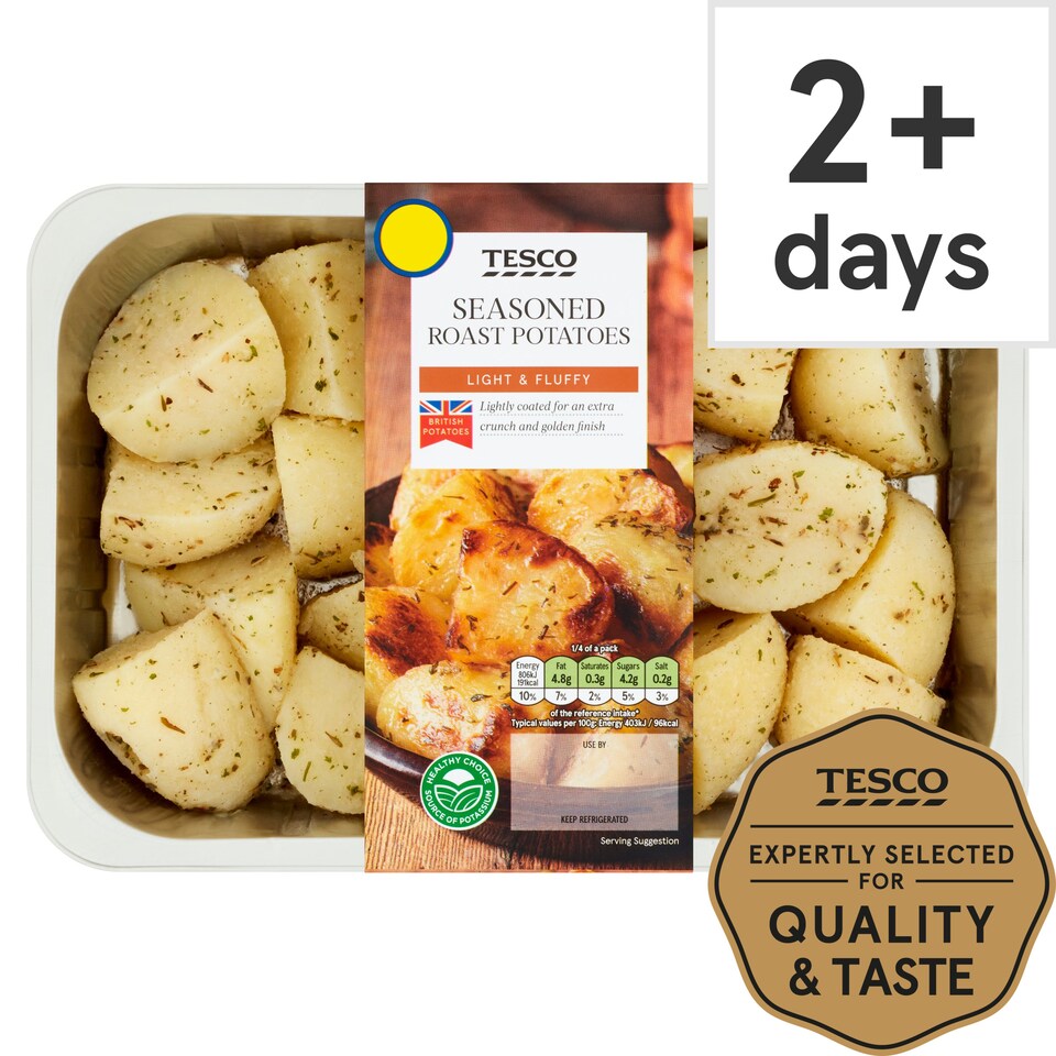 Tesco Seasoned Roast Potatoes 800G Tesco Groceries