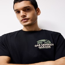 Gas Monkey Pure Cotton T-Shirt in Black