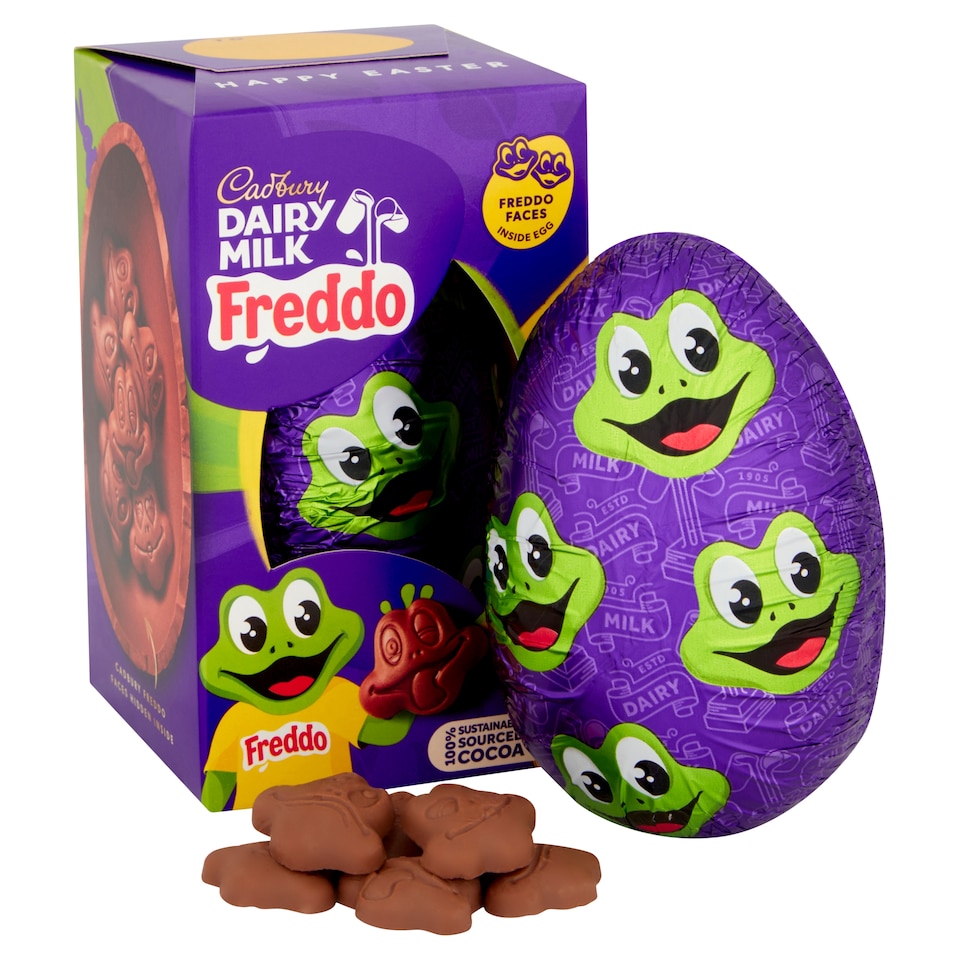 image 1 of Cadbury Dairy Milk Freddo Faces Chocolate Easter Egg 96G
