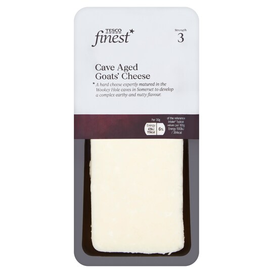 Tesco Finest Cave Aged Goat Cheese 200G Tesco Groceries