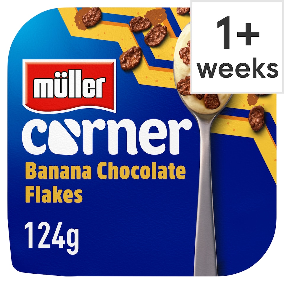 image 1 of Muller Corner Banana Chocolate Flakes Yogurt 124g