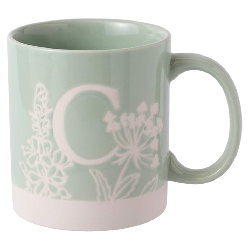 Tesco WWF Wildflower Alphabet Mug C