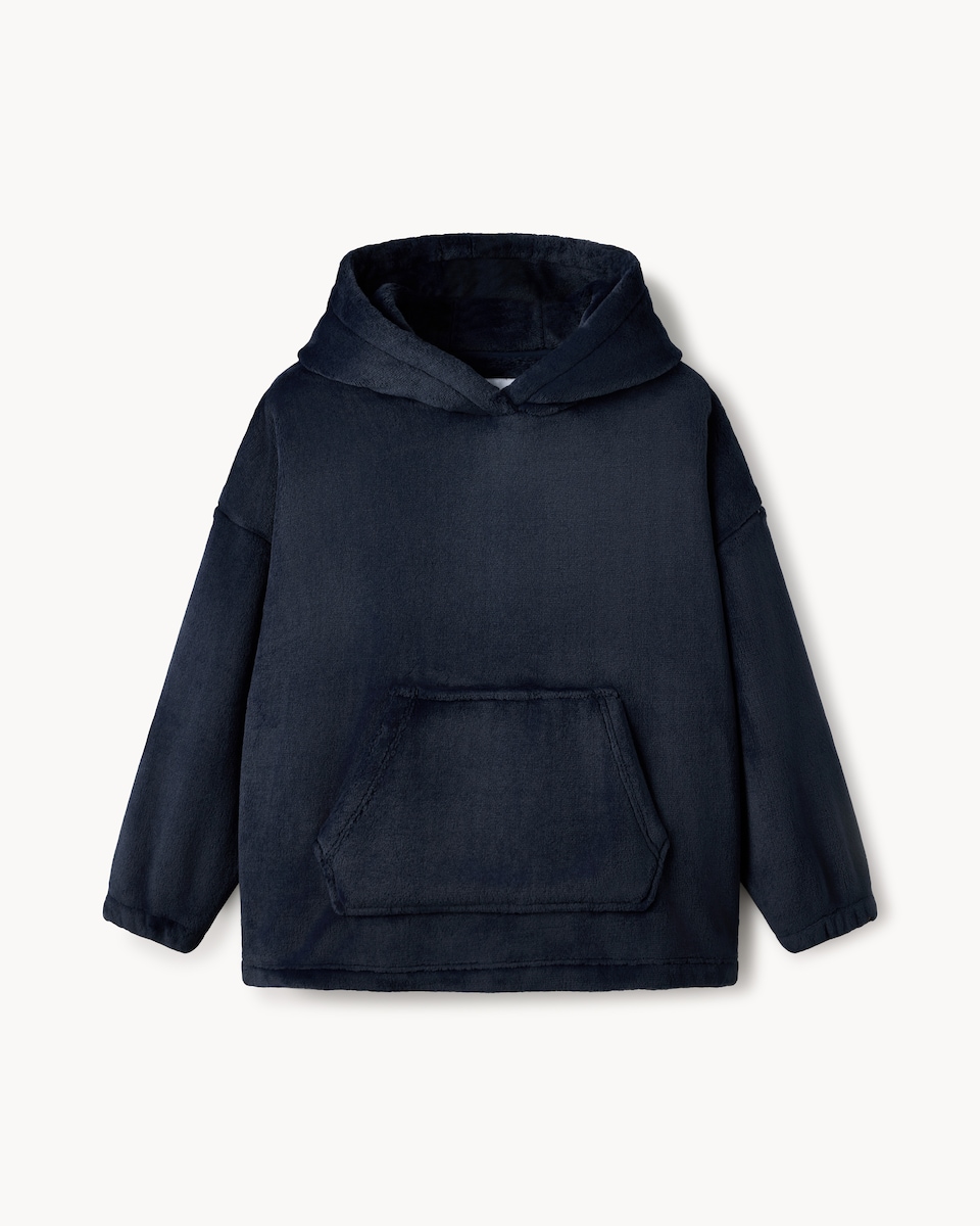 image 1 of F&F Boys Fleece Hoodie in Navy