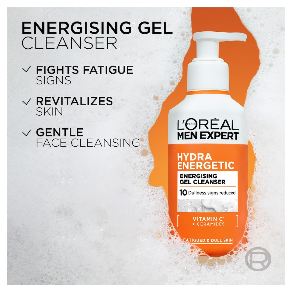 image 1 of L'Oreal Men Expert Hydra Energetic Pump Cleanser 260ml