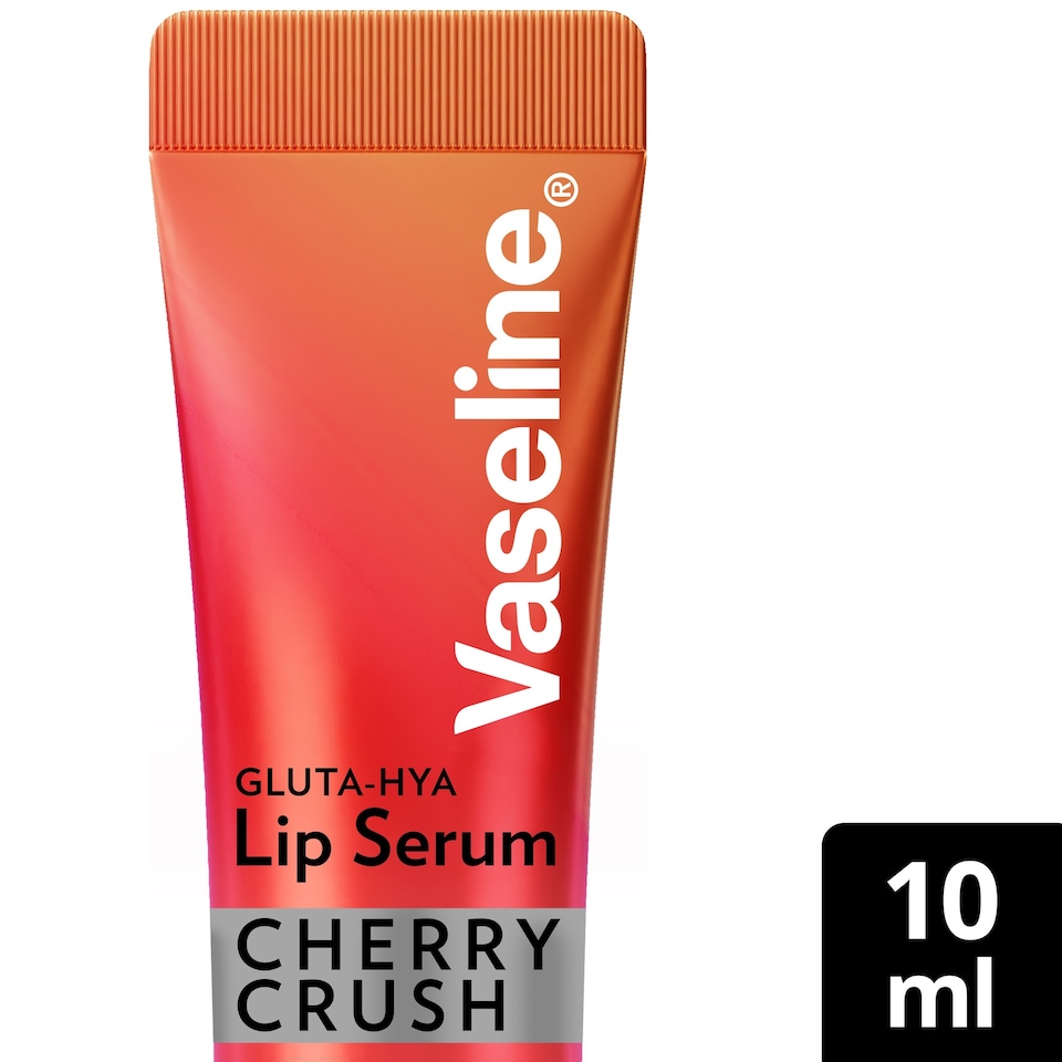 image 1 of Vaseline Gluta-HYA Serum Gloss Tinted Lip Care Cherry Crush 10ml