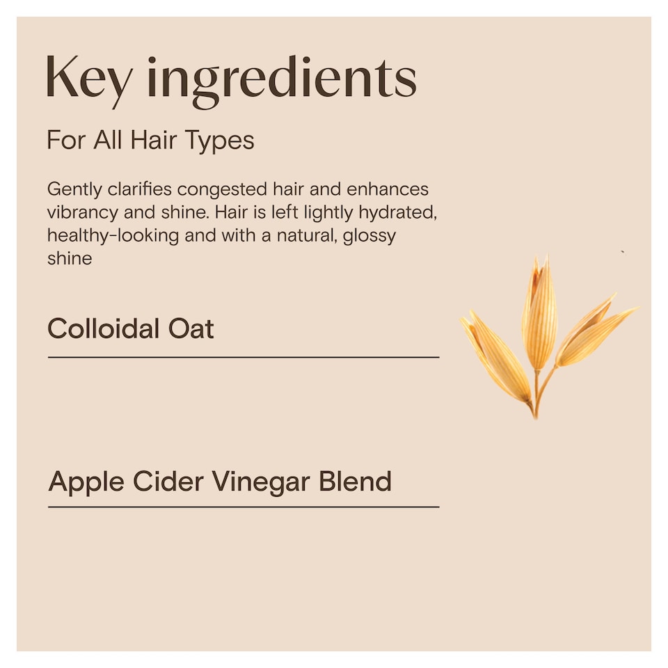 image 1 of Aveeno Clarify & Shine Shampoo - Apple Cider Vinegar Blend 300ml