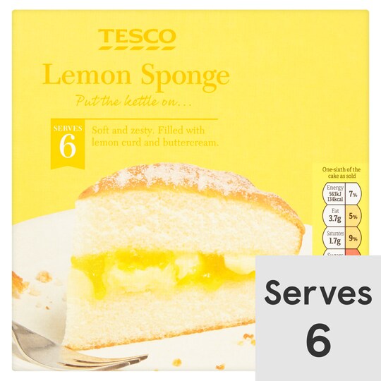 Tesco Lemon Sponge Each Tesco Groceries