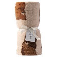 Tesco Printed Bo Bear Throw