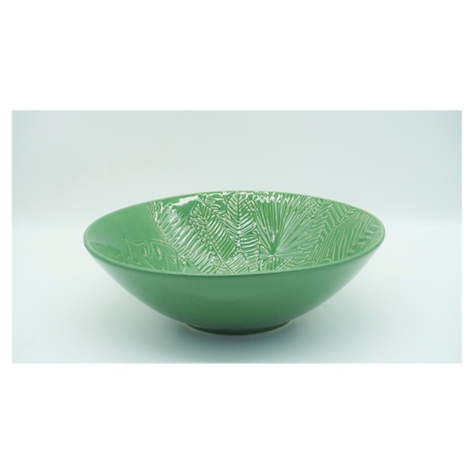 Tesco Palm Leaf Cermaic Serve Bowl Tesco Groceries