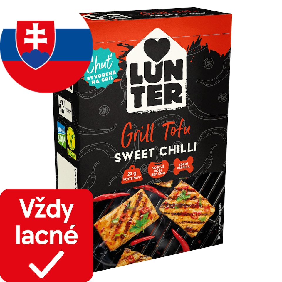 LUNTER Marinované tofu Sweet Chilli 180 g